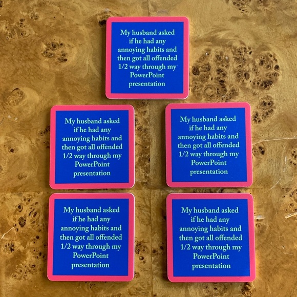 drinks on me Dining My Husband Coasters Funny Poshmark
